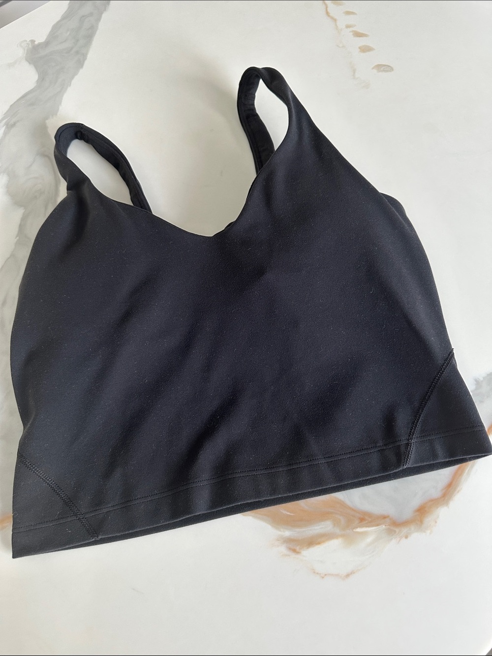 lululemon athletica Black V-Neck Lightweight spots top